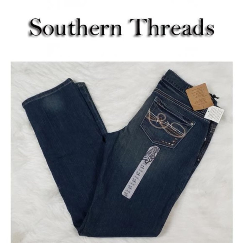Southern Thread The Demi Stretch Lower Rise Slim Fit Skinny Leg Size 31L NWT